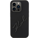 Karl Lagerfeld Silicone Karl Script case for iPhone 15 Pro - black