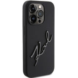 Karl Lagerfeld Silicone Karl Script case for iPhone 15 Pro - black