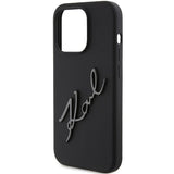 Karl Lagerfeld Silicone Karl Script case for iPhone 15 Pro - black