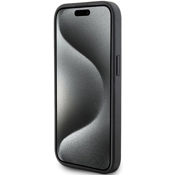 Karl Lagerfeld Quilted K Pattern case for iPhone 15 Plus / 14 Plus - black