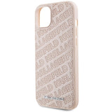 Karl Lagerfeld Quilted K Pattern case for iPhone 15 Plus / 14 Plus - pink