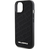 Karl Lagerfeld Quilted K Pattern case for iPhone 15 - black
