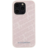 Karl Lagerfeld Quilted K Pattern case til iPhone 15 Pro Max - pink