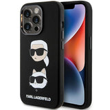 Karl Lagerfeld Silicone Karl&Choupette Head case for iPhone 15 Pro Max - black