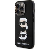 Karl Lagerfeld Silicone Karl&Choupette Head case for iPhone 15 Pro Max - black