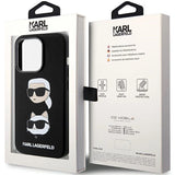 Karl Lagerfeld Silicone Karl&Choupette Head case for iPhone 15 Pro Max - black