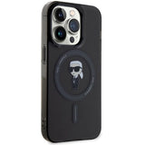 Karl Lagerfeld IML Ikonik MagSafe iPhone 14 Pro Max Case - Black
