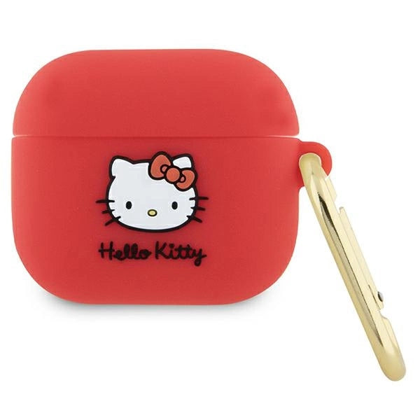 Hello Kitty Silicone 3D Kitty Head case for AirPods 3 - fuchsia