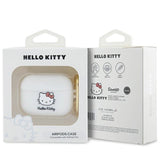 Hello Kitty Silicone 3D Kitty Head case for AirPods Pro - white