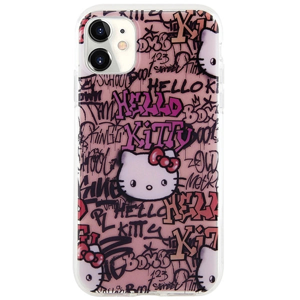 Hello Kitty IML Tags Graffiti case for iPhone 11 / Xr - pink