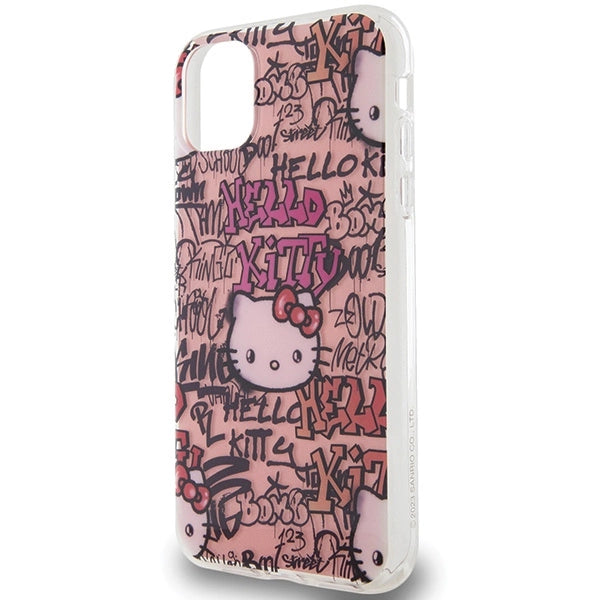 Hello Kitty IML Tags Graffiti case for iPhone 11 / Xr - pink