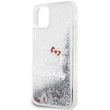 Hello Kitty Liquid Glitter Charms Kitty Head Case for iPhone 11 / Xr - Silver