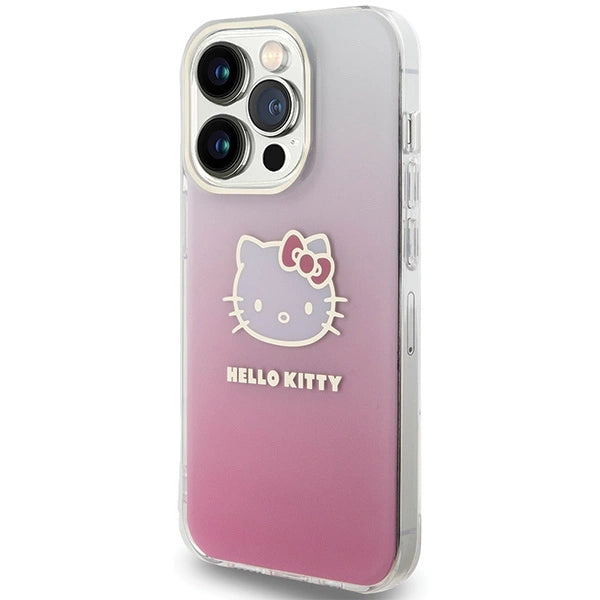 Hello Kitty IML Gradient Electrop Kitty Head case for iPhone 13 Pro / 13 - pink