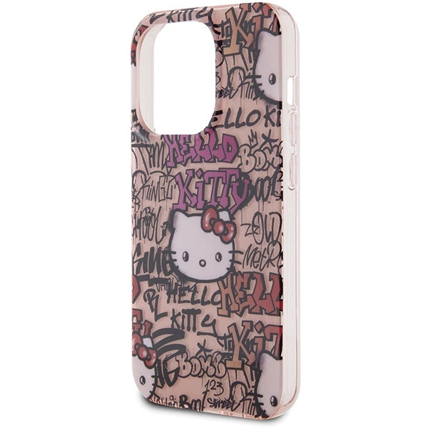 Hello Kitty IML Tags Graffiti case for iPhone 13 Pro / 13 - pink