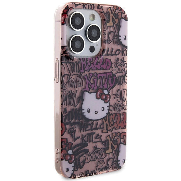 Hello Kitty IML Tags Graffiti case for iPhone 13 Pro Max - pink