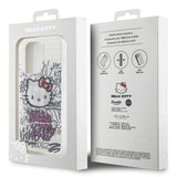 Hello Kitty IML Kitty On Bricks Graffiti case for iPhone 14 Pro - white