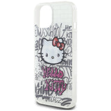 Hello Kitty IML Kitty On Bricks Graffiti case for iPhone 15 - white