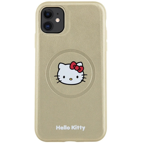 Hello Kitty Leather Kitty Head MagSafe case for iPhone 11 / Xr - gold