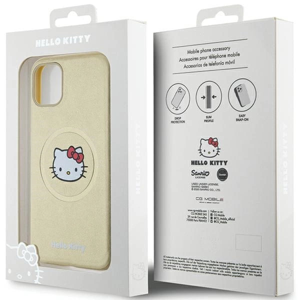 Hello Kitty Leather Kitty Head MagSafe case for iPhone 11 / Xr - gold