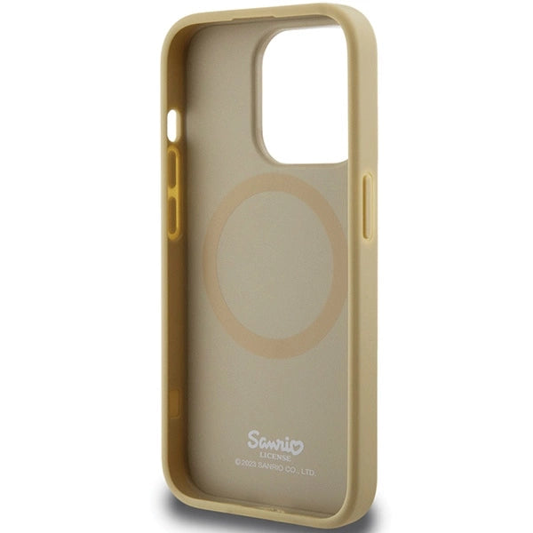 Hello Kitty Leather Kitty Head MagSafe case for iPhone 13 Pro / 13 - gold