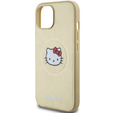 Hello Kitty Leather Kitty Head MagSafe case for iPhone 14 - gold