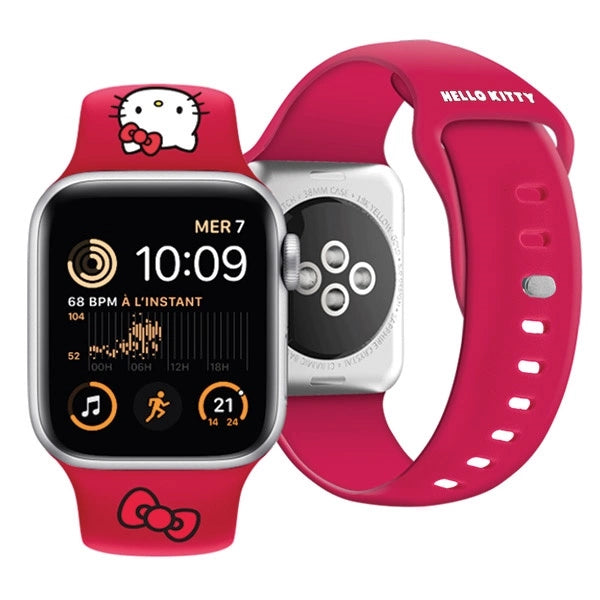 Hello Kitty Silicone Kitty Head strap for Apple Watch 38/40/41mm - red