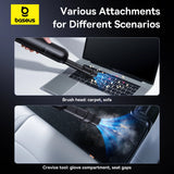 Baseus A0 Pro 4000Pa HEPA trådløs bilstøvsuger - sort