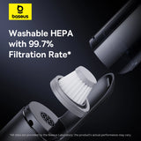 Baseus A0 Pro 4000Pa HEPA trådløs bilstøvsuger - sort