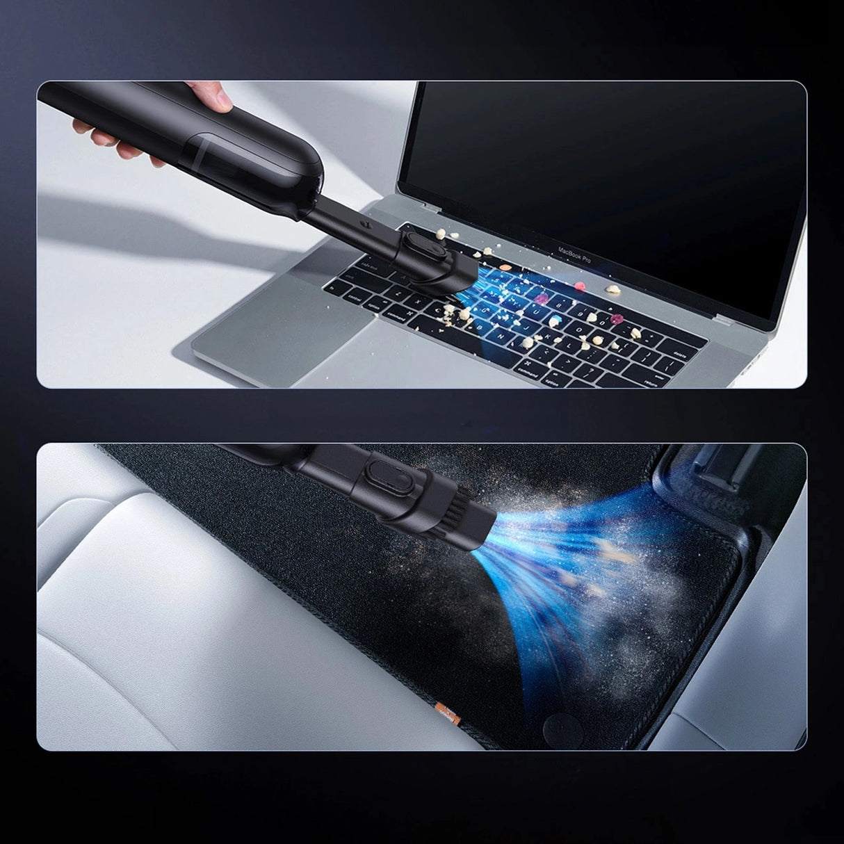 Baseus A0 Pro 4000Pa HEPA trådløs bilstøvsuger - sort