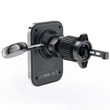 Acefast D18 bilholder med MagSafe / Qi induktiv oplader + USB-A USB-C kabel - sort