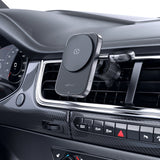 Acefast D18 bilholder med MagSafe / Qi induktiv oplader + USB-A USB-C kabel - sort