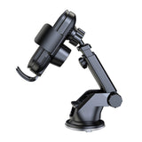 Wozinsky WUMID-telefonholder med 15W induktiv oplader til bilens instrumentbræt - sort