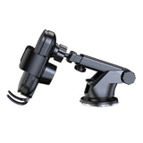 Wozinsky WUMID-telefonholder med 15W induktiv oplader til bilens instrumentbræt - sort