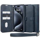 Spigen Wallet S Pro Case til iPhone 15 Pro - Navy Blue