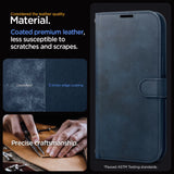 Spigen Wallet S Pro Case til iPhone 15 Pro - Navy Blue