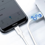 Grøn US289 60142 mikro USB / USB-A kabel 1,5 m - hvid