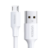 Grøn US289 60143 micro USB / USB-A kabel 2m - hvid