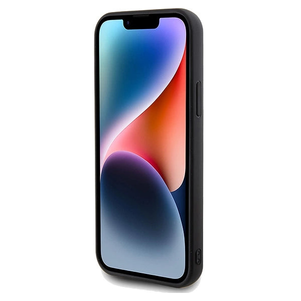 Guess Sequin Script Metallæske til iPhone 12/12 Pro - sort