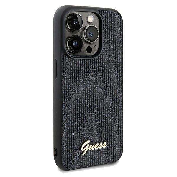 Guess Disco Metal Script case for iPhone 13 Pro / 13 - black