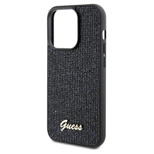 Guess Disco Metal Script case for iPhone 13 Pro / 13 - black