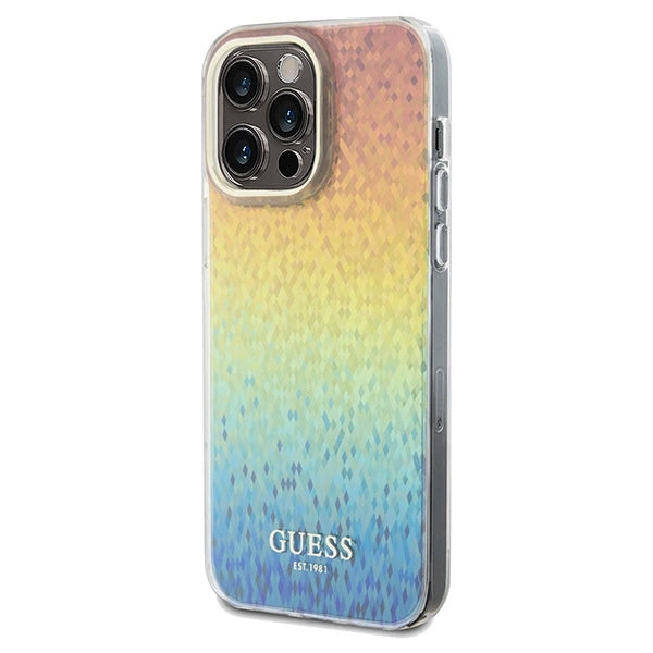 Guess IML Faceted Mirror Disco Iridescent case til iPhone 13 Pro Max - flerfarvet