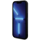 Guess Sequin Script Metallæske til iPhone 13 Pro Max - sort