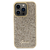 Guess Disco Metal Script case for iPhone 14 Pro - gold