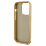 Guess Disco Metal Script case for iPhone 14 Pro - gold