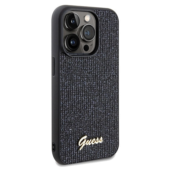 Guess Disco Metal Script case for iPhone 14 Pro - black