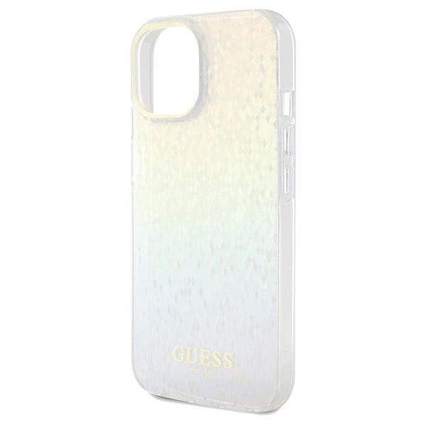 Guess IML Faceted Mirror Disco Iridescent case for iPhone 14 / 15 / 13 - multicolor