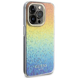 Guess IML Faceted Mirror Disco Iridescent case for iPhone 14 Pro Max - multicolored