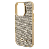 Guess Disco Metal Script case for iPhone 14 Pro Max - gold