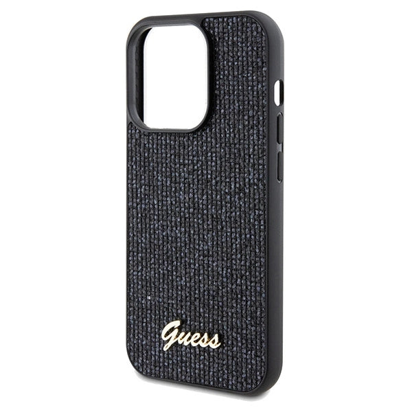Guess Disco Metal Script case for iPhone 14 Pro Max - black