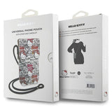 Hello Kitty Leather Tags Graffiti Cord bag - beige